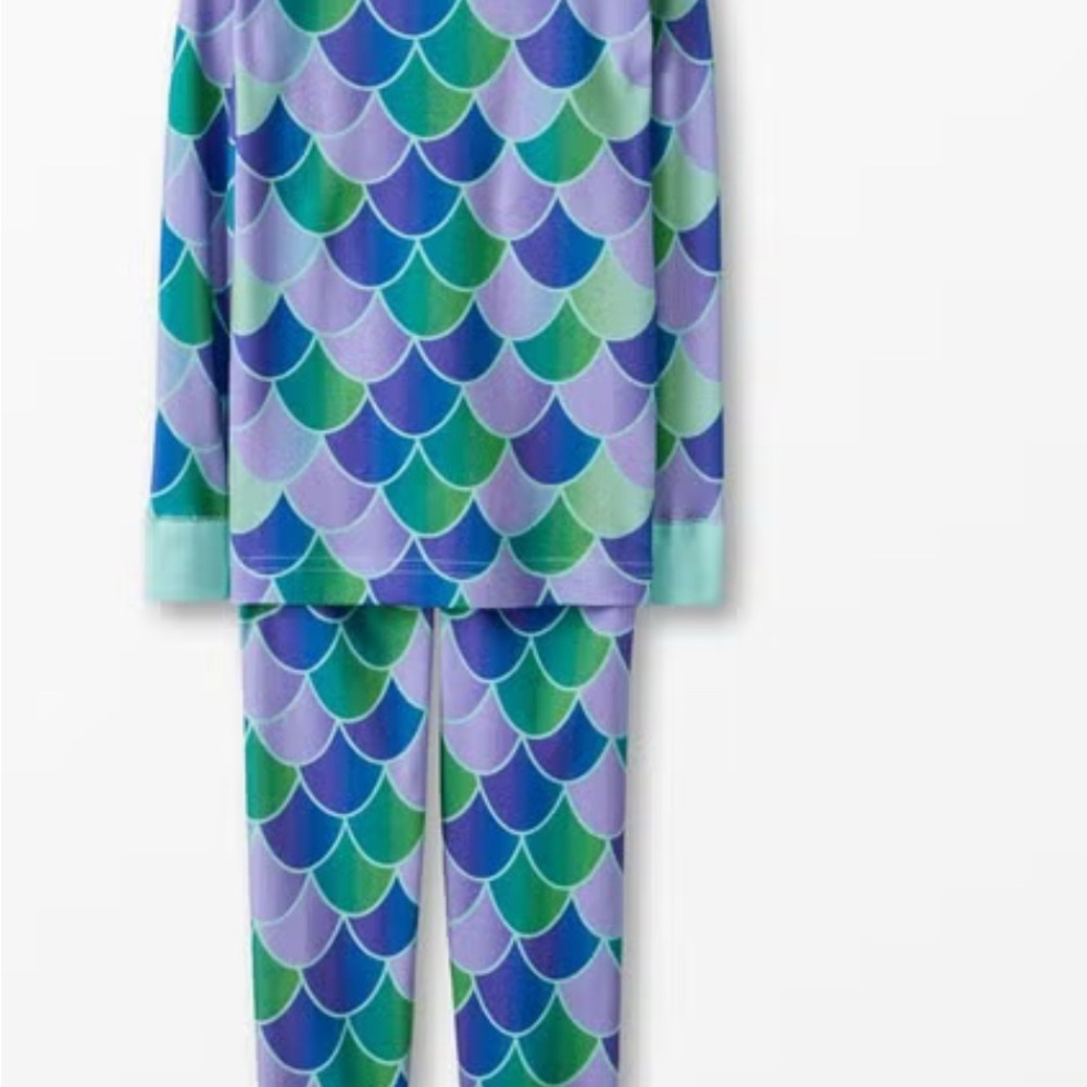 BRAND NEW Hanna Andersson mermaid scales pjs size 8